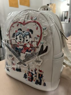 Disney Loungefly Backpack - Mickey and Minnie Mouse Holiday