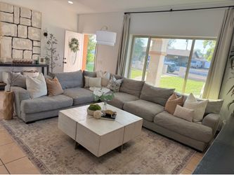 Gray sectional sofa