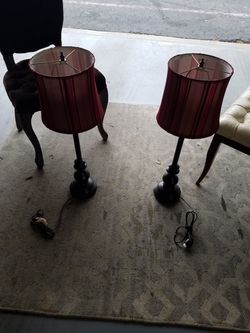 Pair of lamps vintage