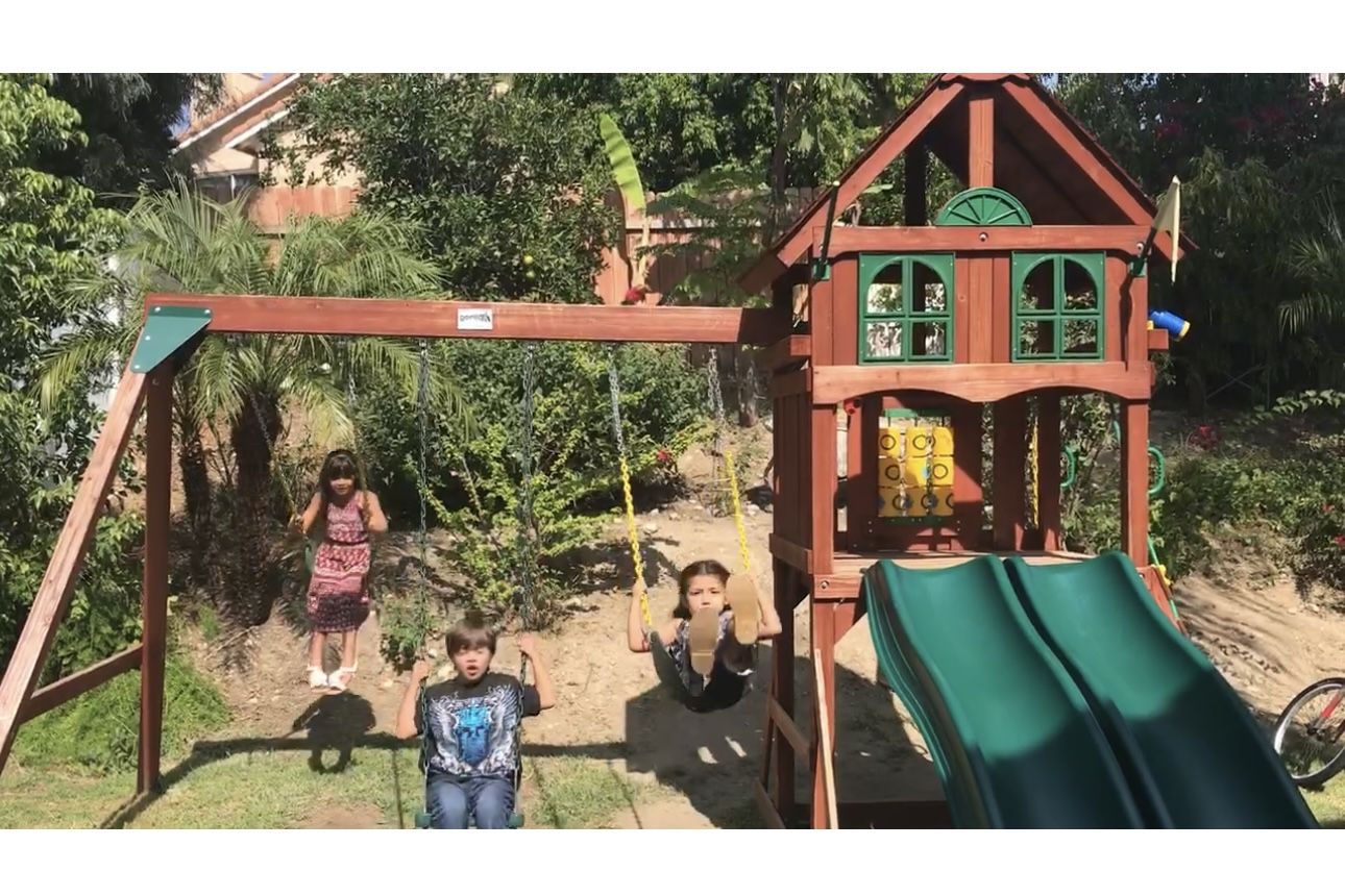 Gorilla Costco Outdoor Swing Slide Play Set