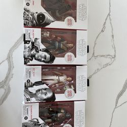 A Set Of Collectible Star Wars Figurines 