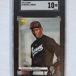 Micheal Jordan Baseball Rookie - SGC 10!!