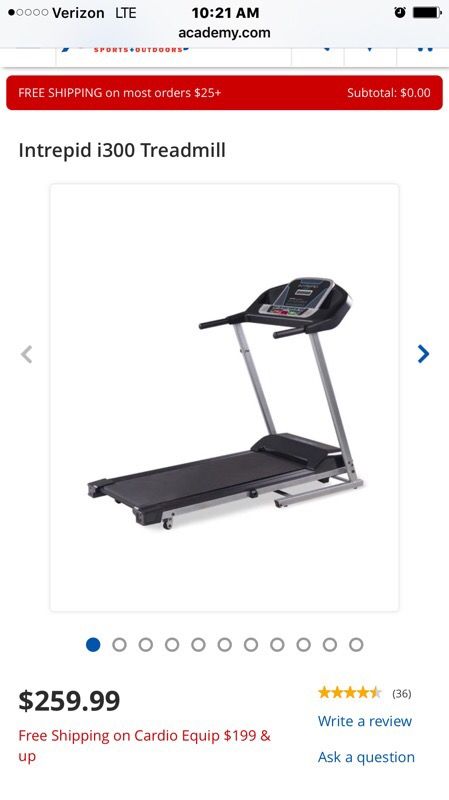 Intrepid i300 treadmill manual sale