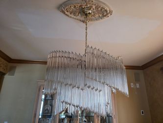 Crystal Prism Tiered Chandelier
