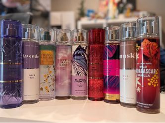Bath & Body Works Fine Fragrance Mist Lot - Oh Cherry, Vanilla, Musk