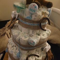 Diaper Cake Cowboy Theme 