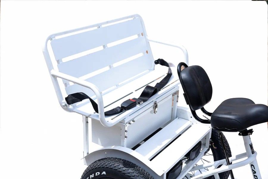 Electric Tri-Bicycle Rear Bench Seat
