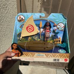 Disney Moana Boat Adventure Playset w/ Small Doll