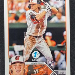 2023 Topps Series 1 1st Edition Gunnar Henderson #206 Rookie RC Orioles s[8
