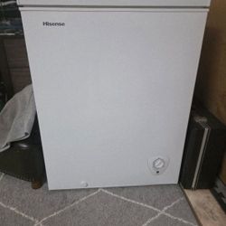 3ft Lenght.. 3ft Width. Hisense Chest Freezer