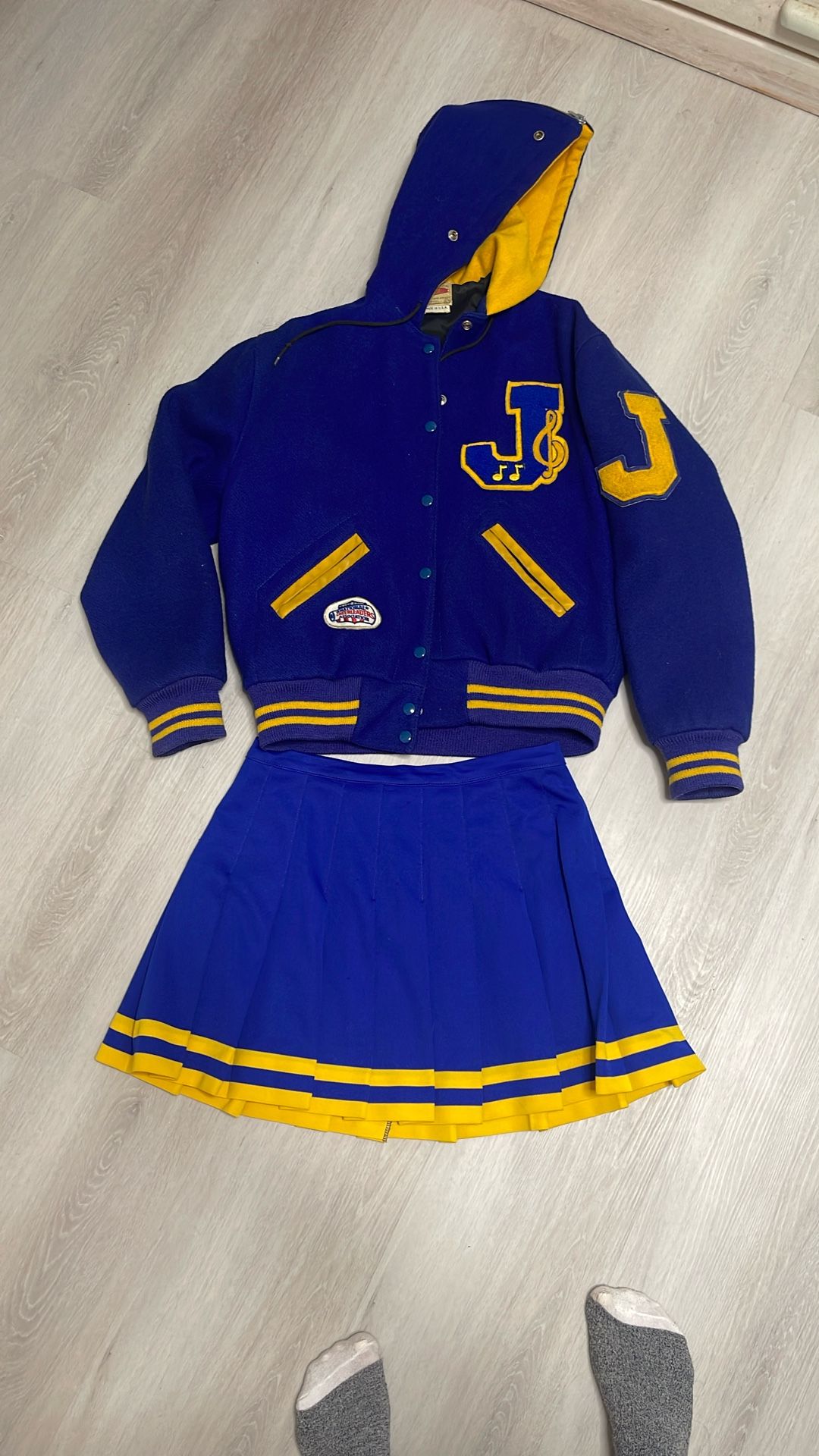 Vintage varsity cheerleader uniform Halloween