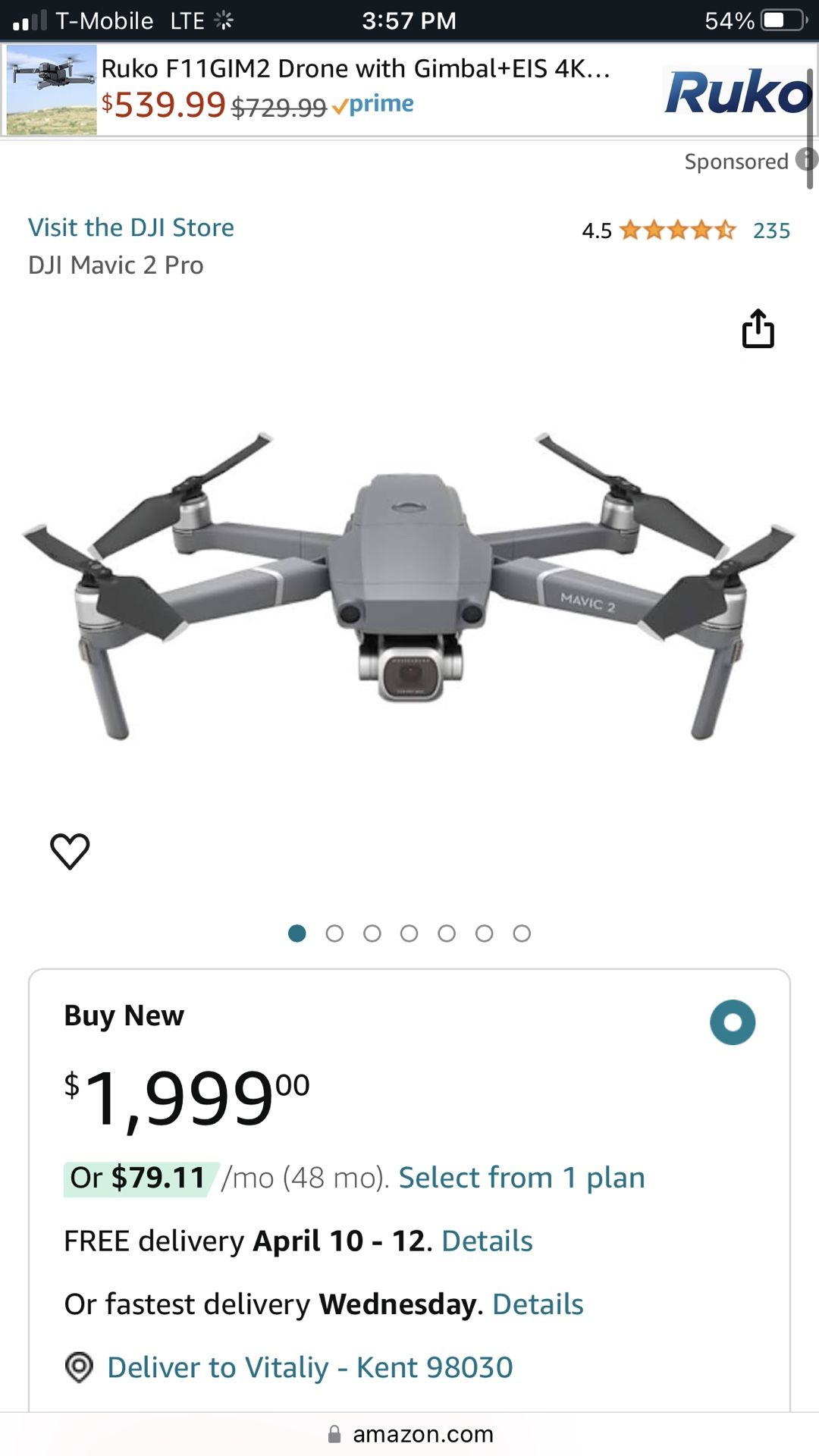 DJI Mavic 2 Pro - Drone Quadcopter