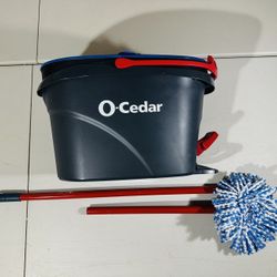 O Cedar Rinse Clean Easy Spin Mop & Bucket Microfiber