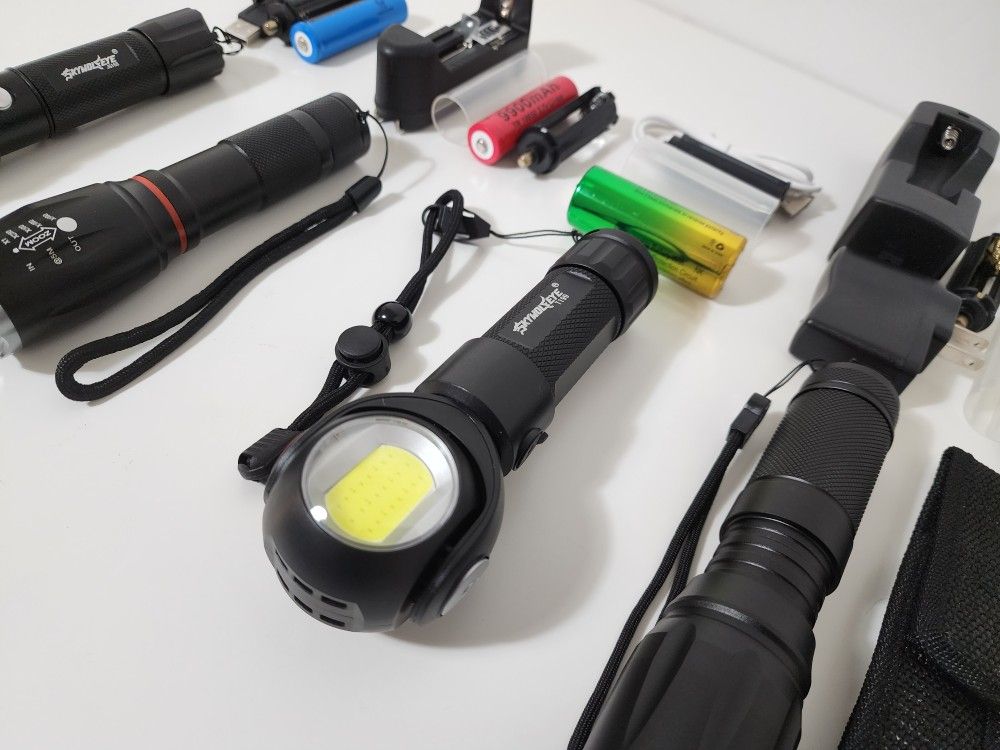 5pcs Boruit Skywolfeye Flashlights Lot