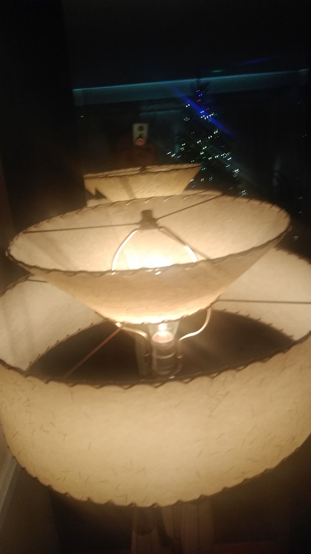 Century Modern Lamp, Fiber Glass Shade