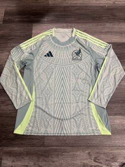 Men’s Adidas 2024 Mexico Long Sleeve Away Jersey XL