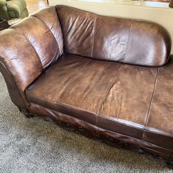 Ashley Furniture Leather Chaise Lounge