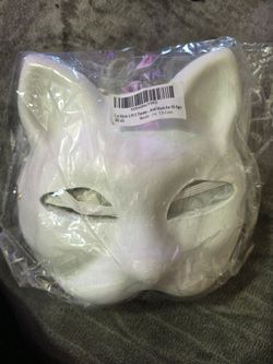 White Cat Therian Mask – 6 Pack