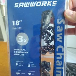 Chainsaw Chains 18inch 3pack 