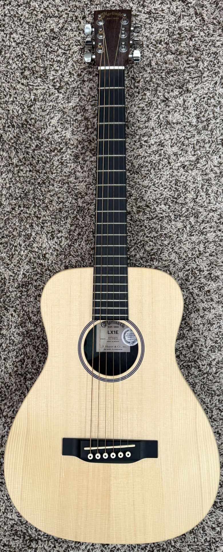 Martin LX1E travel/youth guitar, great condition