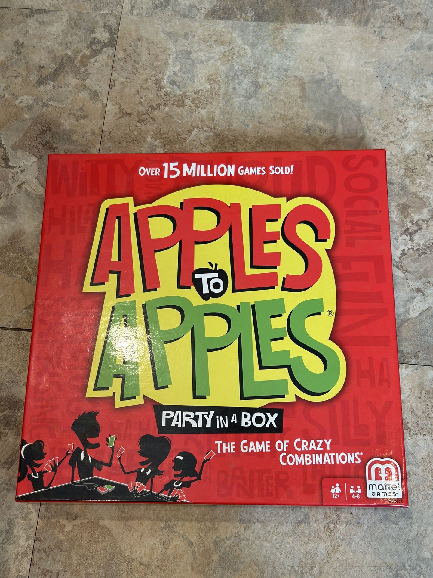 Mattel Apples to Apples Party in a Box Card Game New Sealed