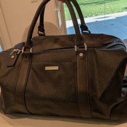 Brooks Brothers Leather Duffle Bag 