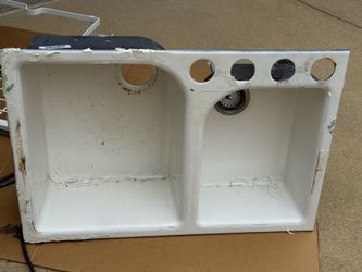 33” under mount double kitchen sink