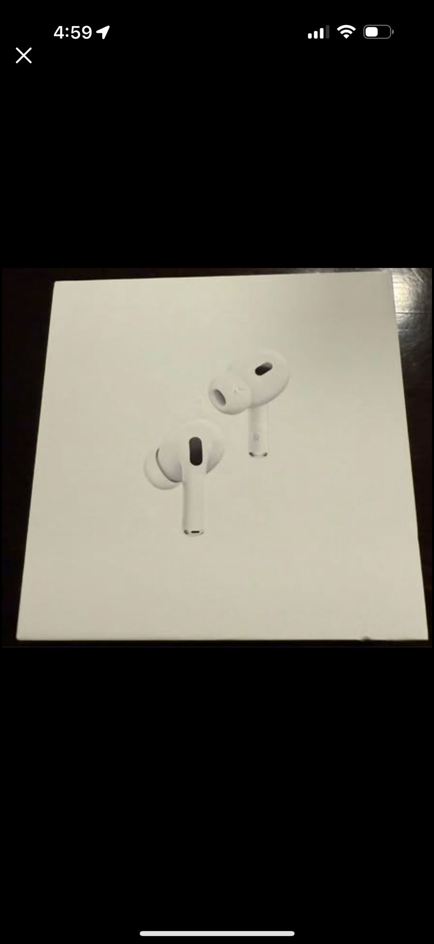 Apple- AirPods Pro 2 Wireless Active Noise Cancelling Earbuds with Hearing Aid Feature- White
