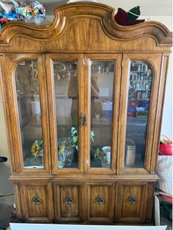 Antique wooden hutch