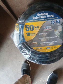 Voltec 50 ft 10 Gauge Outdoor Extension Cord