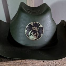 Vintage Boys Size Eagle Force GI Joe Wild Bill. Remember Eagle Force Island? Sturdy Green Rubber Molded Hat From Anime Action Figures H-G 8 in Long Be