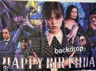 Wednesday Addams birthday party decorations