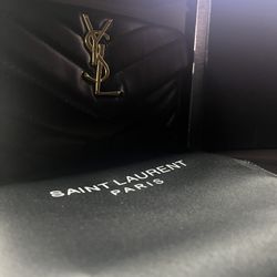 Authentic Saint Laurent YSL Loulou Toy Bag - Black/Gold - Like New