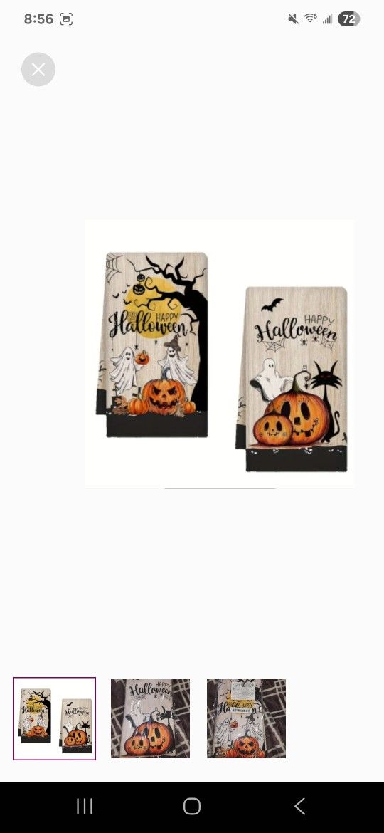 Halloween Kitchen Towels Set New