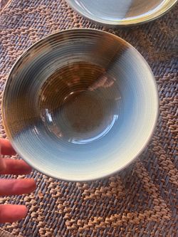 Set of mugs, plates bowls