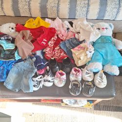 Buid A Bear Lot.  Clothes, Bears and Shoes