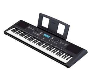 Yamaha PSR-EW310 76-Key Touch-Sensitive Portable Keyboard with Adapter and Stand Bundle