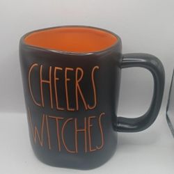 Rae Dunn Artisan Collection by Magenta "Cheers Witches" Mug
Black/Orange, Orange Letters








