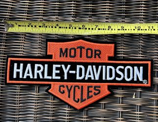 Rare Large Harley Davidson Vintage Patch Unused