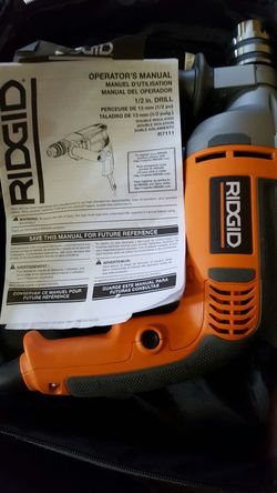 Brand New Ridgid 1/2" Corded Drill/Driver.