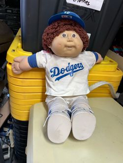 Vintage Cabbage Patch Kids Los Angeles Dodgers MLB Doll Coleco Taiwan Rare