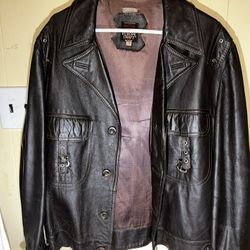 Vintage Brown Leather Jacket by "EUROPE CRAFT"