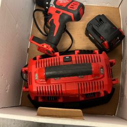 Milwaukee Tool Lot Charger, Battery and Drill 18v