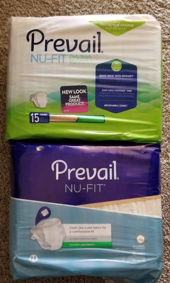 Extra Large Adult Diapers Prevail Nu-Fit