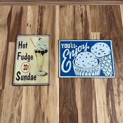 Vintage Ice Cream Signs