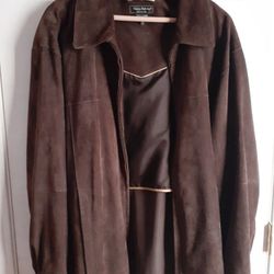Suede Leather Jacket XL