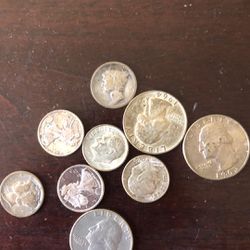 Lot of rare us antique silver coins