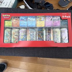 Pokemon 8-pack prismatic tins
