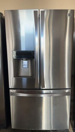 Kenmore 3 Door Stainless Steel Refrigerator Fridge
