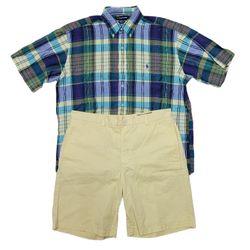  Polo Ralph Lauren Shirt & Vineyard Vines Shorts Outfit Sz 34 / Sz L